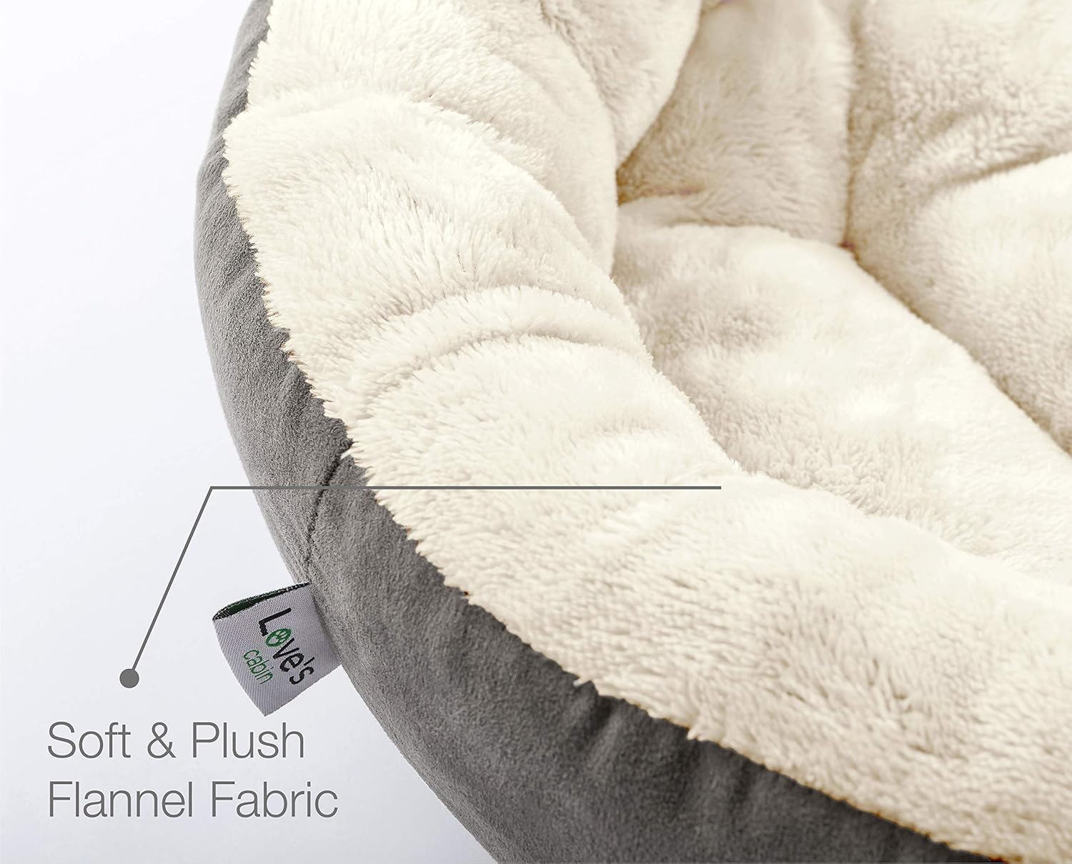 Cama estilo cojín, redonda para gatos y perros, de Love's, cama de 20 pulgadas para gatos o perros pequeños, antideslizante y resistente al agua, tela súper suave y duradera, se puede lavar a máquina. Cama de lujo para gatos y perros.