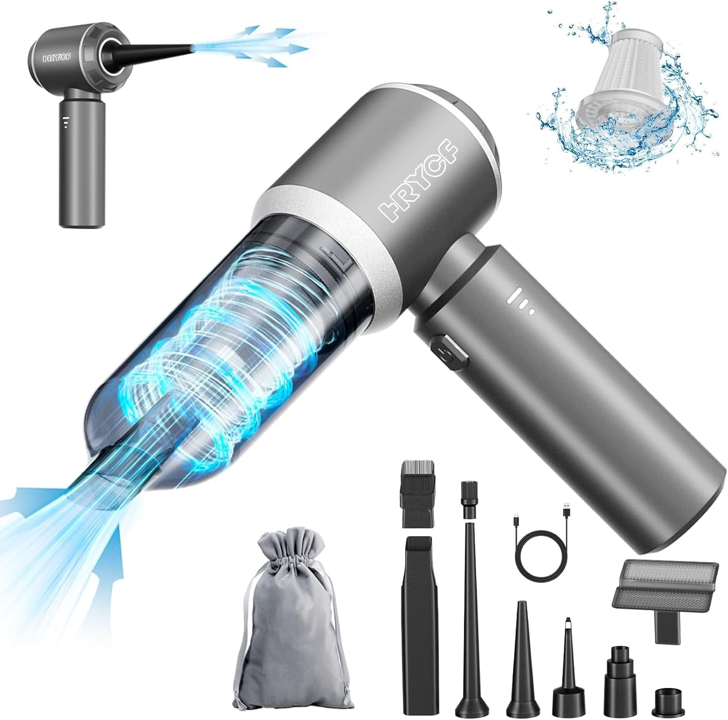 56% off Cordless for Car, 4-in-1 20000PA High Power Portable Rechargeable 