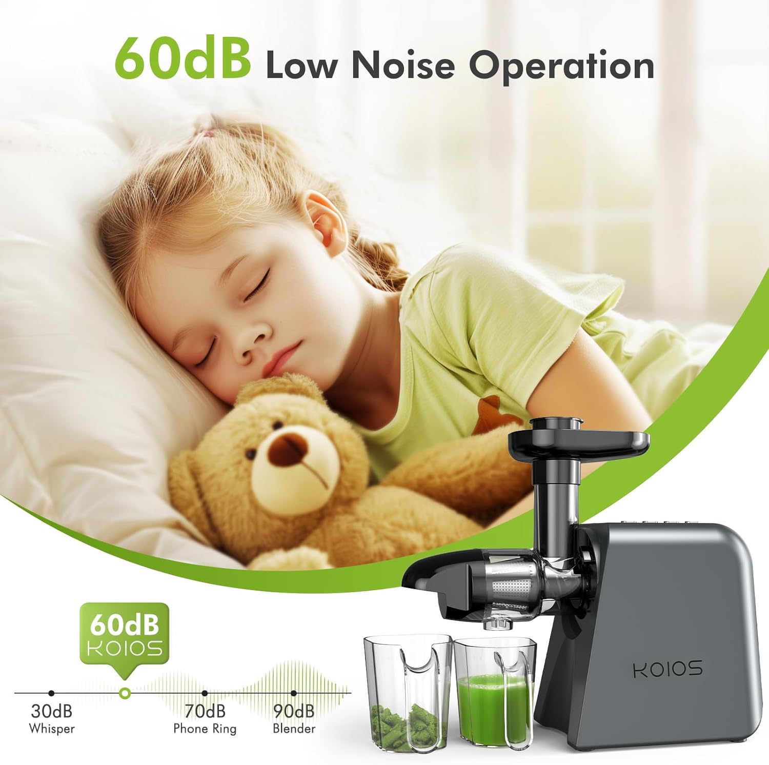 60% off Cold Press Masticating Juicer Machine 