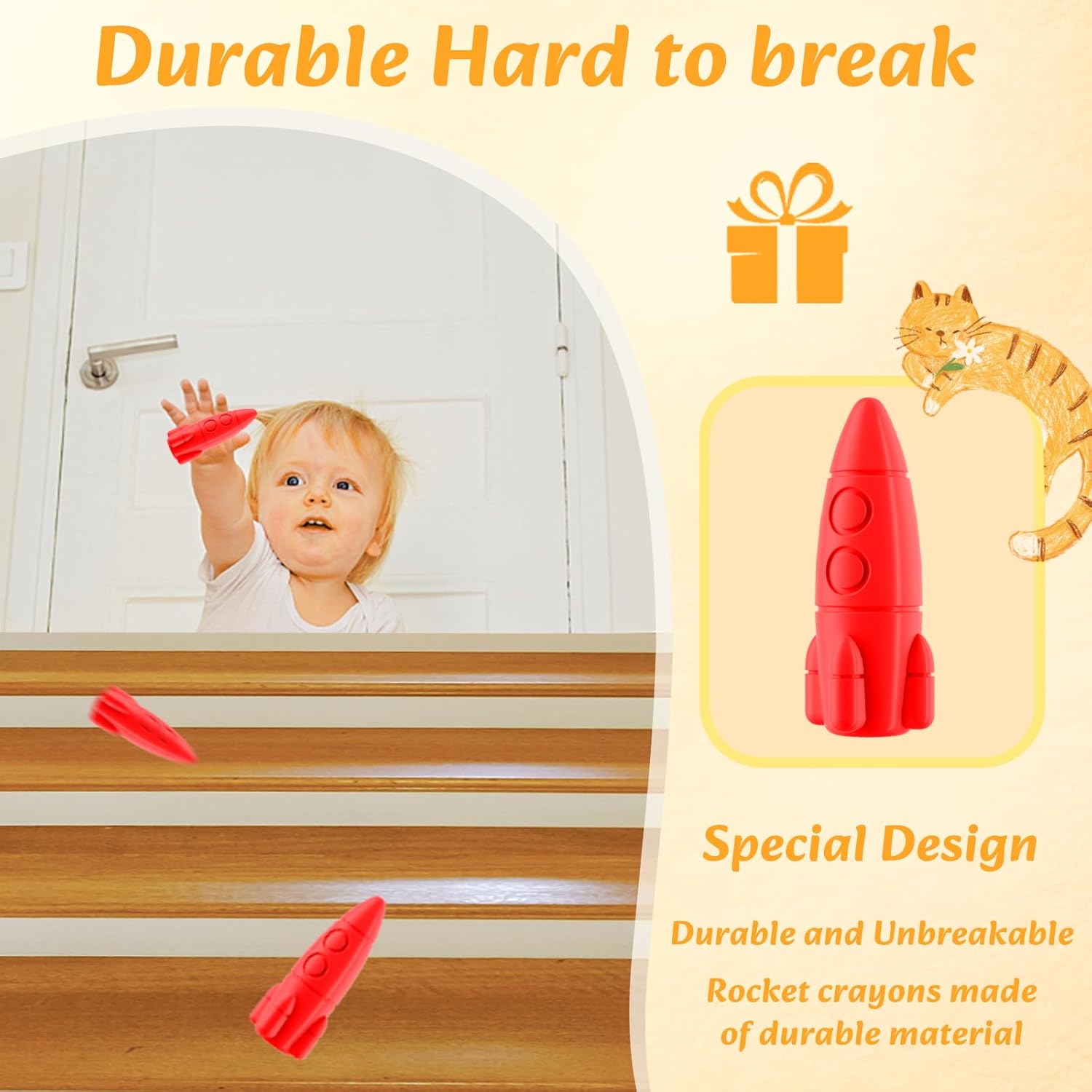 40% off 12 Colors Crayons for Toddlers
