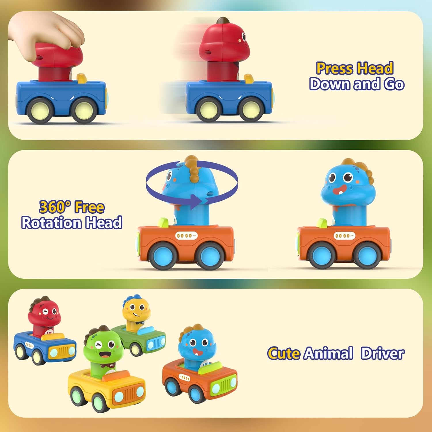 50% off Press and Go Car Toys