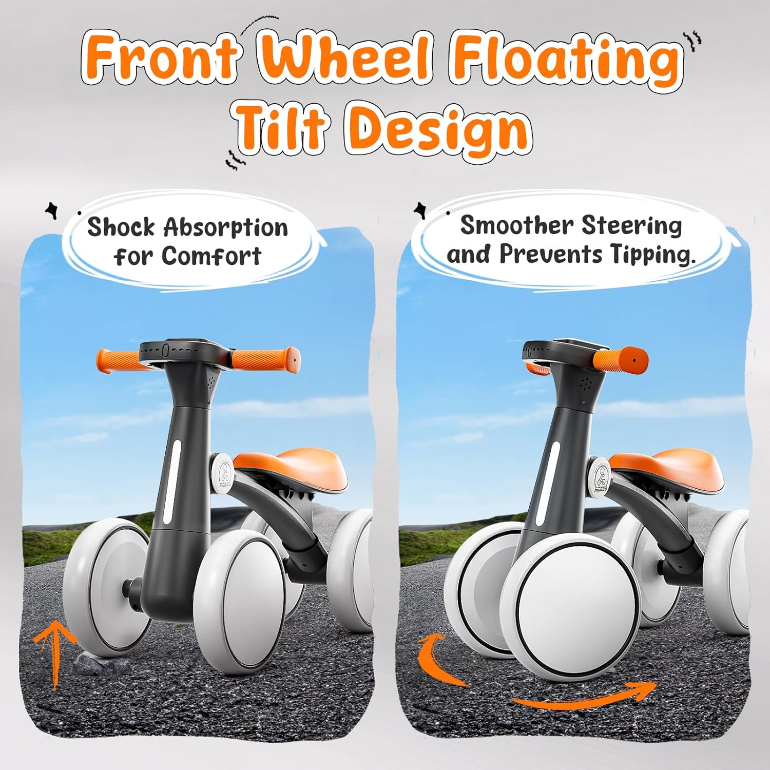 40% off Colorful Lighting Baby Balance Bike