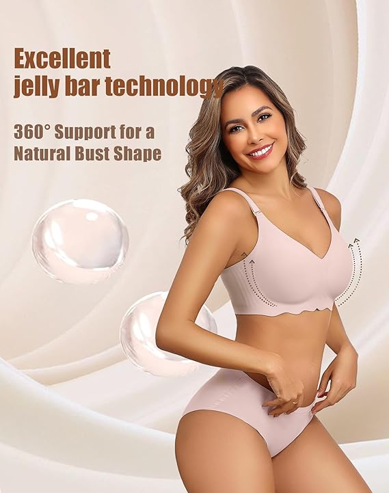  Discount: 40%=15%code+25%coupon V Neck Tshirt Brassiere