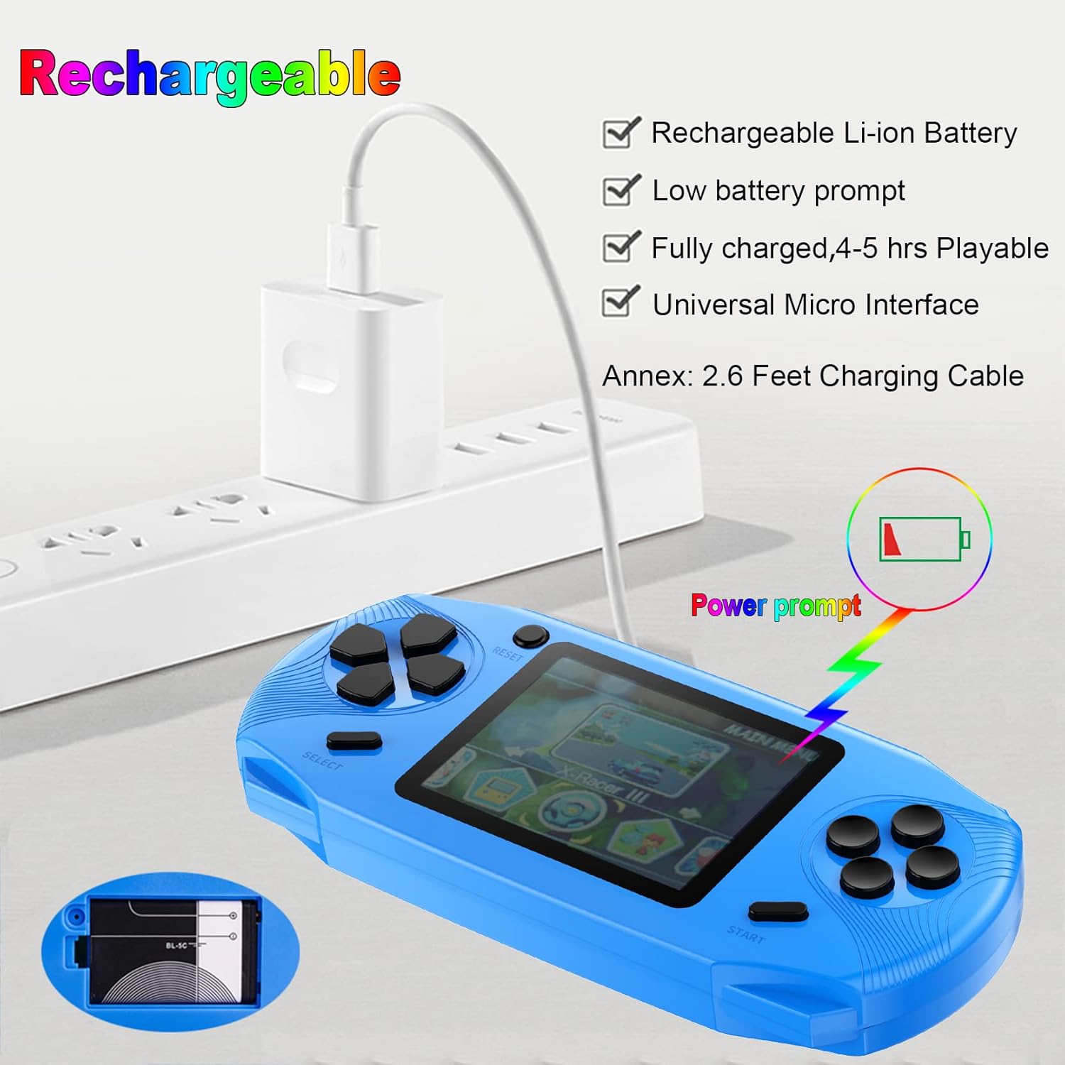 50% off 16 Bit Handheld Games for Kids Adults