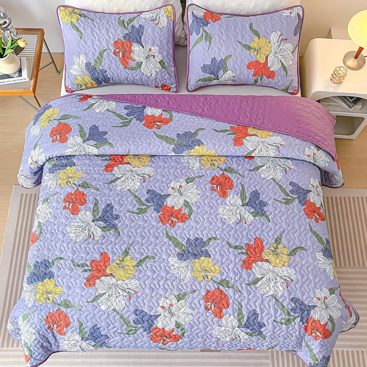 Floral Quilt Set King & Queen Size