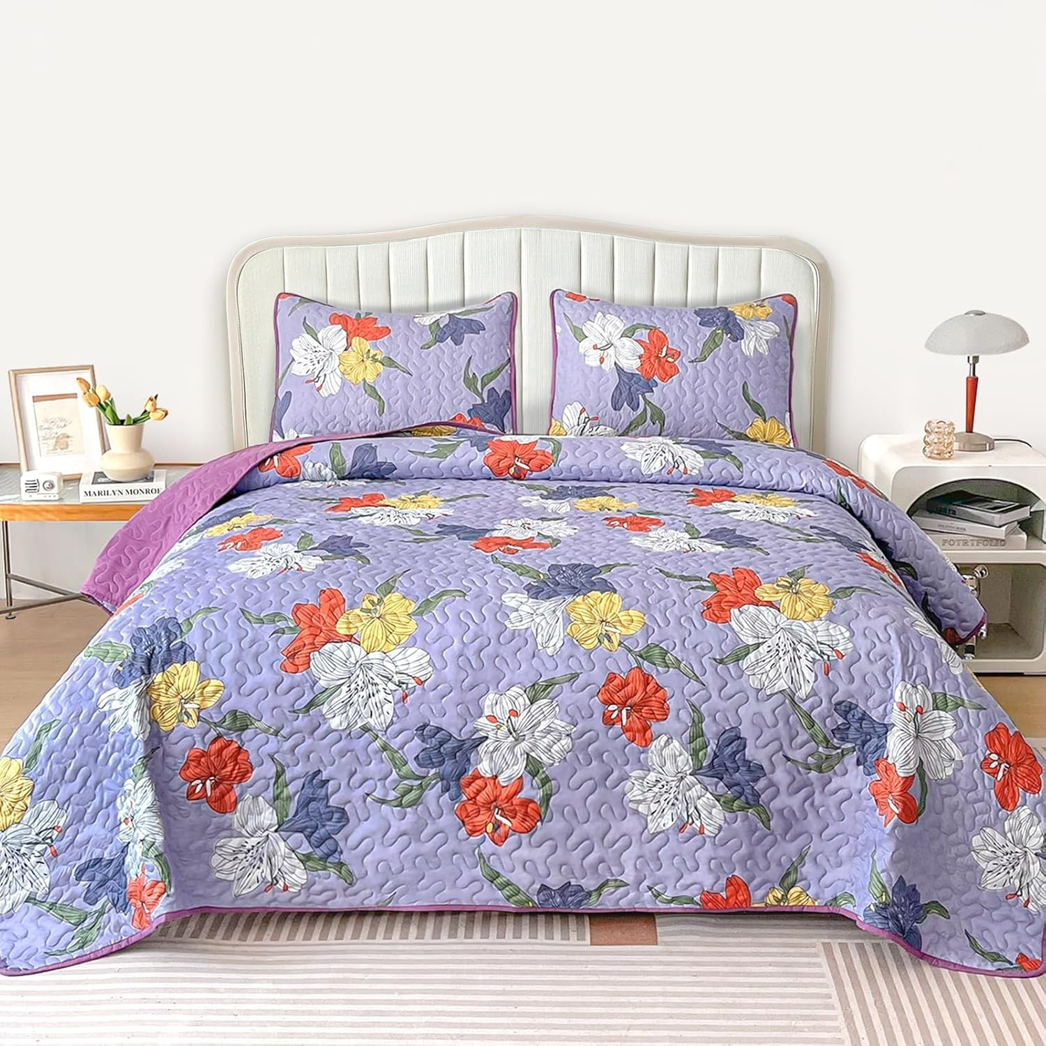Floral Quilt Set King & Queen Size