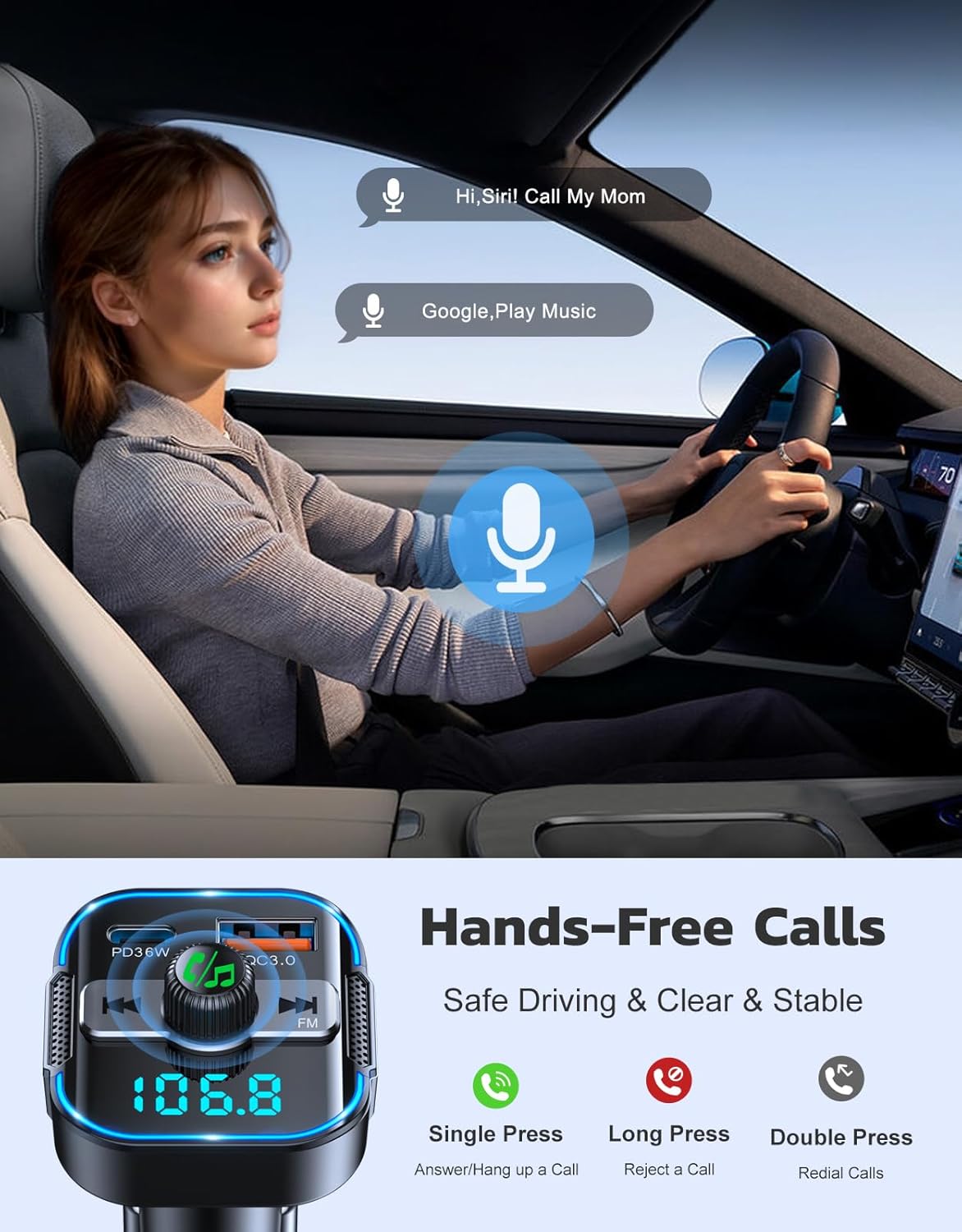 Upgrade Bluetooth 5.3 Car Adapter