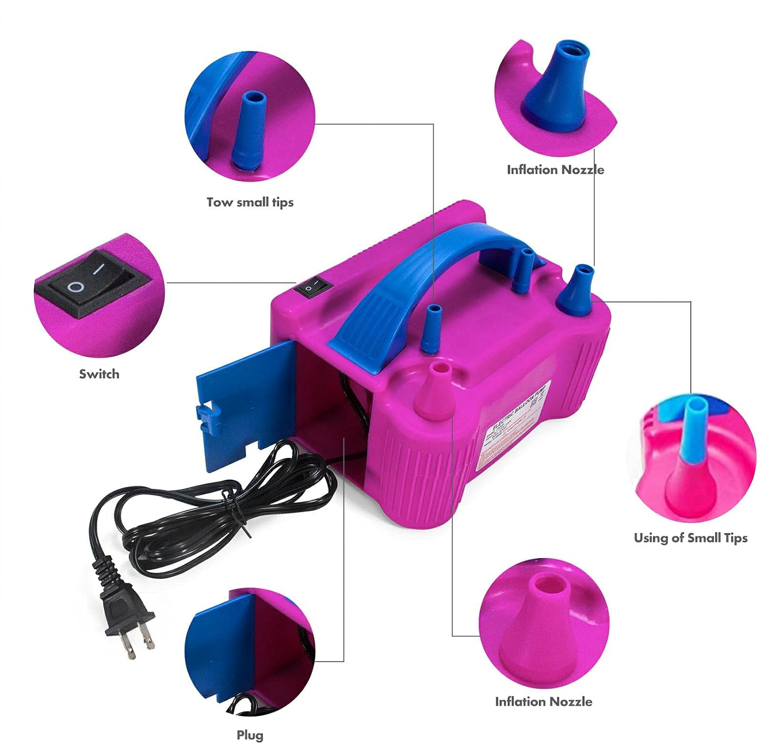  Portable Electric Balloon Pump