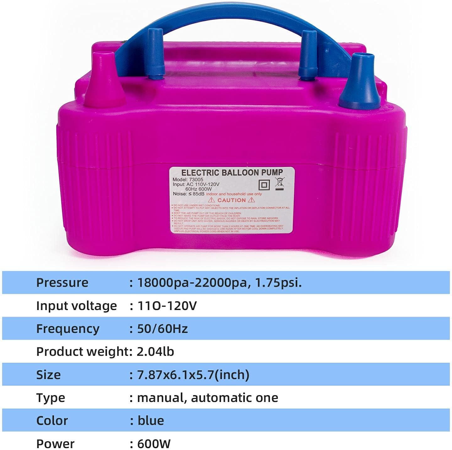  Portable Electric Balloon Pump